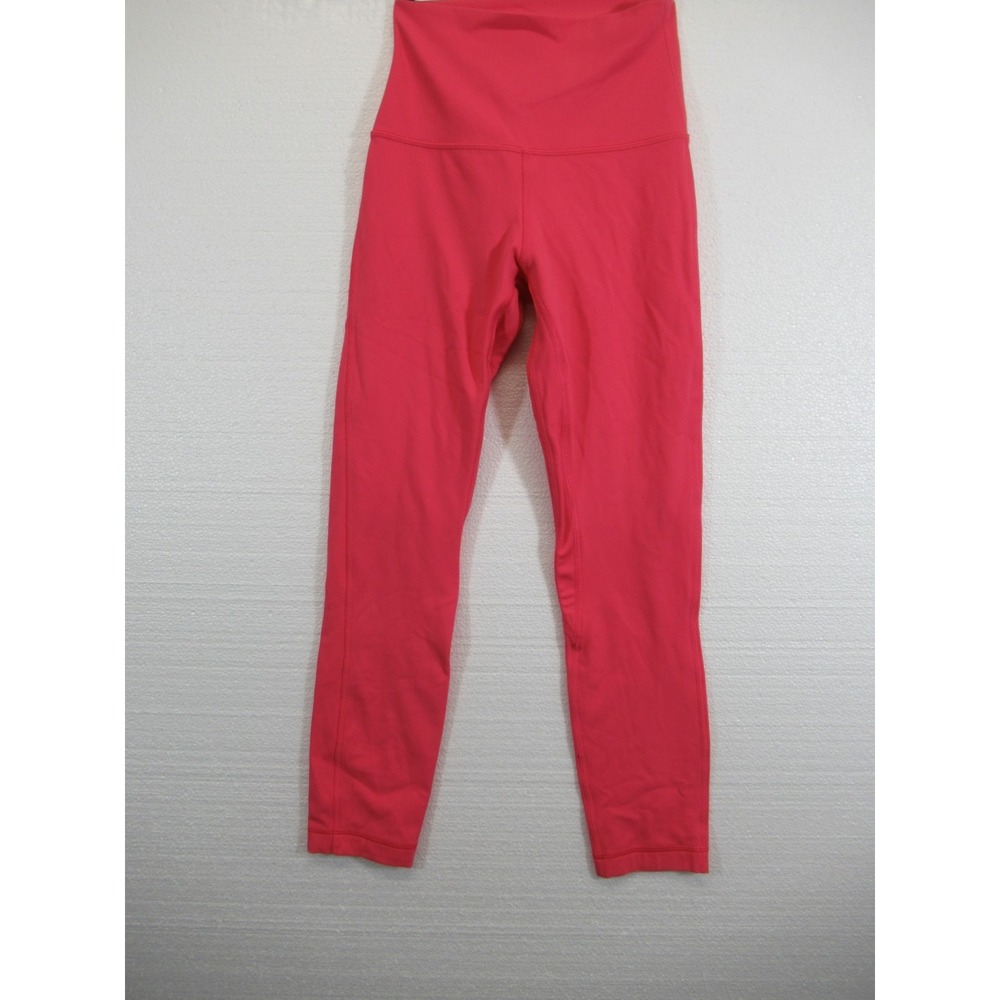 Lululemon Align High-Rise Crop Leggings Women Size 2 Hot Pink 23" lw6bwss